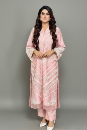 3-piece Korean Silk | Stone work