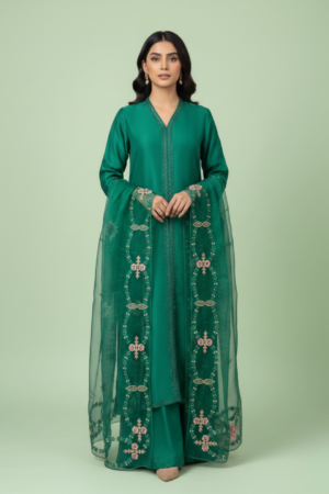 Loomnet | Embroidered Organza Dupatta